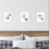 Affirmation animale motivée par des Whimsical Prin (Chambre à coucher)