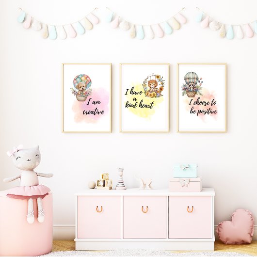 Affirmation animale motivée par des Whimsical Prin