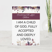 Affirmation card mental wellness for her: Purple
