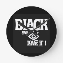 Affirmation de l'amour du temps - Horloge murale (