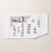 Affirmation de valeur personnelle positive (Serviette à main)