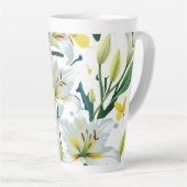 Affirmation Dernière Mug Jaune Papillon Blanc Lily (Angle droit)