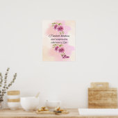 Affirmation Faith: I Radiate Kindness Compassion Poster (Keuken)