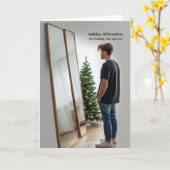Affirmation Gay - Carte de Noël LGBTQIA+ (Fleur jaune)