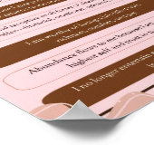 Affirmation Imprimer, Poster sur la valeur (Matte) (Coin)