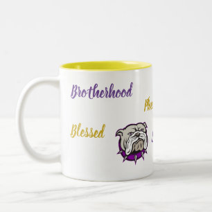 Affirmation Mug de chien taureau à deux tons