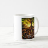 Affirmation Mug - Je suis CAPABLE de grandir de l' (Devant droit)