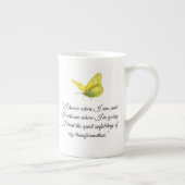 Affirmation Papillon jaune Spécialité Mug (Droite)