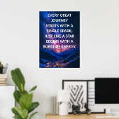 Affirmation positive Affiche de devis inspirationn (Bureau à domicile)