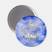 Affirmation positive & Gratitude Magnet (Recto/Verso)
