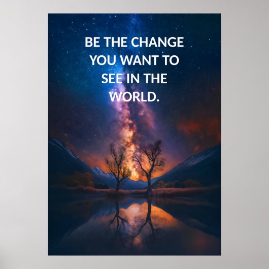 Affirmation positive Poster de la citation de Humb (Devant)