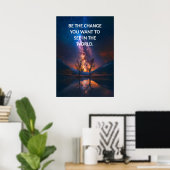 Affirmation positive Poster de la citation de Humb (Bureau à domicile)
