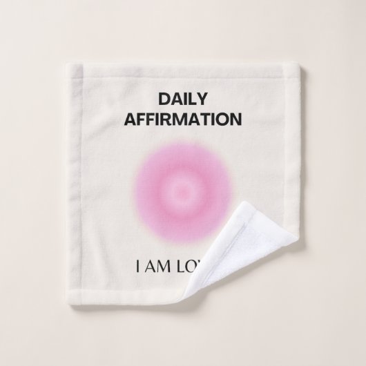 Affirmation quotidienne, Affirmation positive, Spi (Gant de toilette)