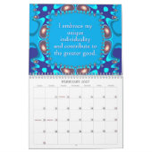 Affirmations Artiste Calendrier 12 mois (Feb 2027)