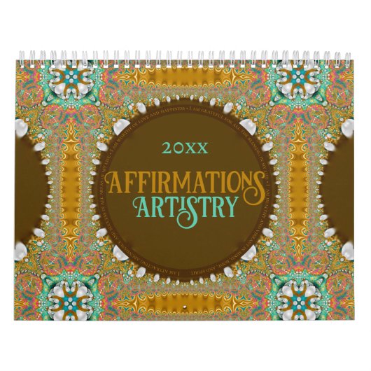 Affirmations Artiste Calendrier 12 mois (Protection)