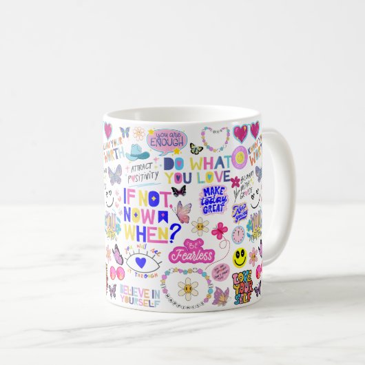 AFFIRMATIONS CAFÉ MUG (Devant droit)