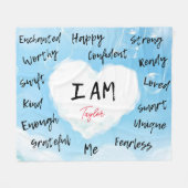 Affirmations Couverture personnalisée (Devant (Horizontal))