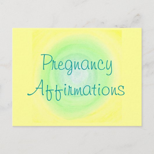 Affirmations de grossesse, cartes postales (Devant)