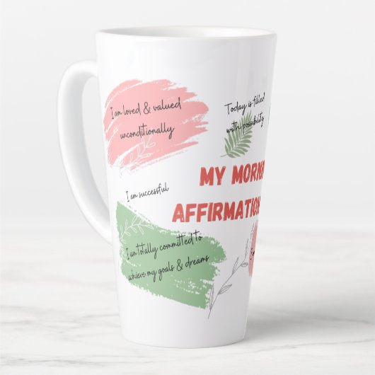 Affirmations du matin Mug (Angle gauche)