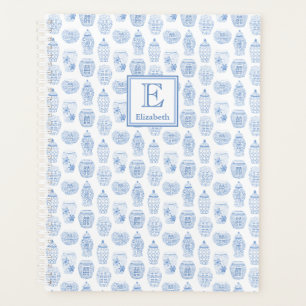 Affirmations Élégantes De Preppy Bleu Et Blanc