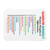 AFFIRMATIONS MAGNET D'ESPRIT DE GUERRIÈRE (Horizontal)