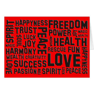 affirmations noires feu rouge