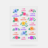 Affirmations positives Inspirational Daily Floral (Recto)