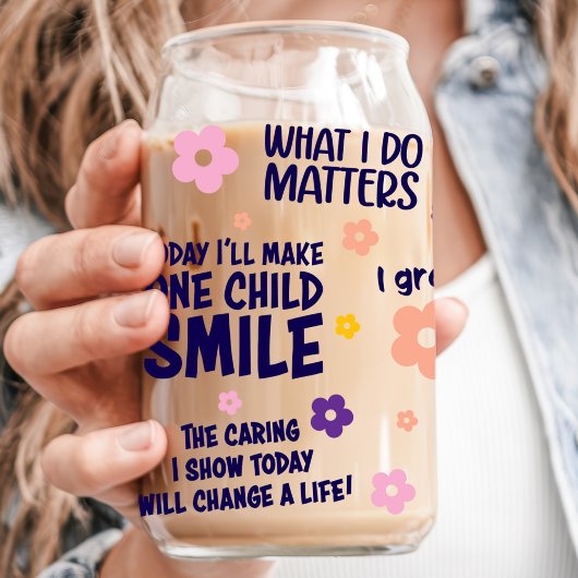 Affirmations pour Enseignants Floral