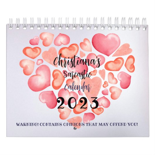 Affirmations sarcastiques Calendrier mural Ressemb (Protection)