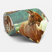 Affirmed Thoroughbred Racehorse 1978 Stropdas (Opgerold)