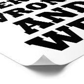 Affirmez vos erreurs drôle affiche (Coin)