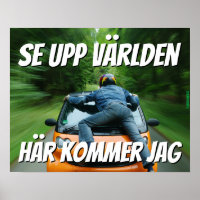 Affisch - Se upp världen
