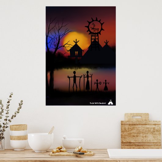 Affisch Skymnings in Lapland Poster (Keuken)