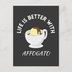 Affogato koffie briefkaart