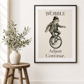 “Affole-toi, Ajuste, Continue” Affiche Brillante G
