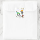 Afford Gas of EV kan dus geen paardenheekcadeau ko Vierkante Sticker (Tas)