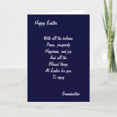 Afgeblazen Oosterkaarten voor grootmoeder Feestdagen Kaart (Voorkant)