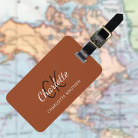 Afgebrand sinaasappel monogrammen