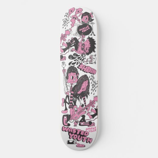 Afgebrande jeugd skateboard (Voorkant)