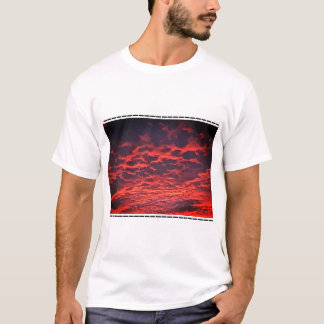 afgebrande lucht t-shirt