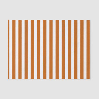 Afgebrande oranje en witte snoepjes strepen tissuepapier