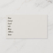 Afgebroken Antiek afgebroken hoeve geborgen Visitekaartje (Achterkant)