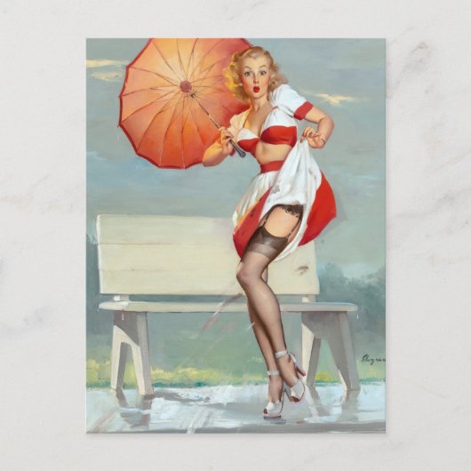 Afgebroken pop omhoog briefkaart (Voorkant)