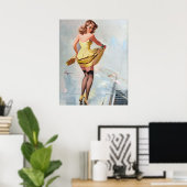 Afgebroken pop omhoog poster (Thuiskantoor)