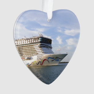 Afgedankte cruise Ship Bw Aangepast Ornament
