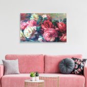 Afgedankte Rozen Renoir Fine Art Canvas Afdruk (Insitu (Woonkamer))