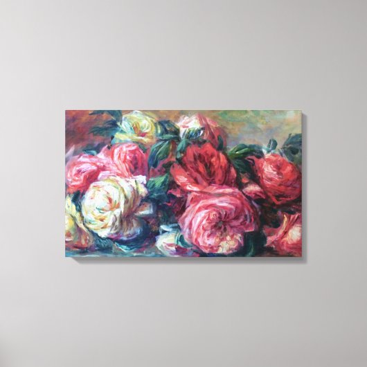 Afgedankte Rozen Renoir Fine Art Canvas Afdruk (Voorkant)