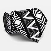 Afgedrukt Stropdas van Bogolan Mud Cloth (Opgerold)