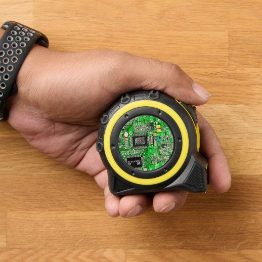 Afgedrukte Circuit Board Green Microchip Geeky Nam Rolmaat (Huis)