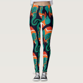 Afgedrukte leggings van het olifantenpatroon